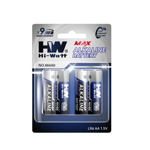 HW MAX ক্ষারীয় ব্যাটারি AA LR6 1.5V